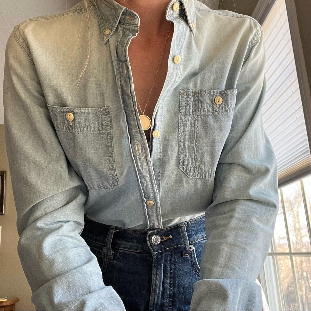 Denim & Supply Ralph Lauren Chambray Shirt | Size Small